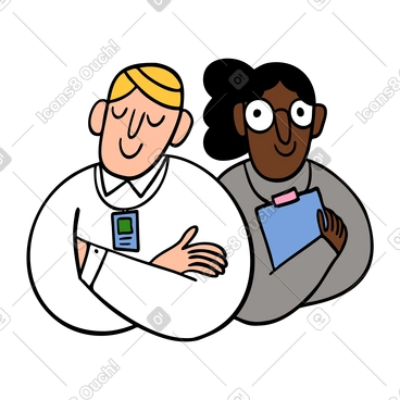 두 명의 동료, 팀원, 직장 동료 PNG, SVG