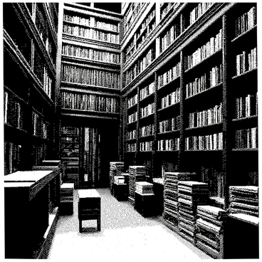 An old library is filled with tall wooden shelves that stretch up toward the ceiling, packed with books of various sizes. Dust particles are visible as they float softly in the air, hinting at the age of the space. The atmosphere is filled with a sense of history and knowledge, creating a captivating environment. The wooden shelves have intricate carvings, and some books are stacked haphazardly, while others stand upright in neat rows. The overall composition highlights the beauty and charm of this enchanting library.