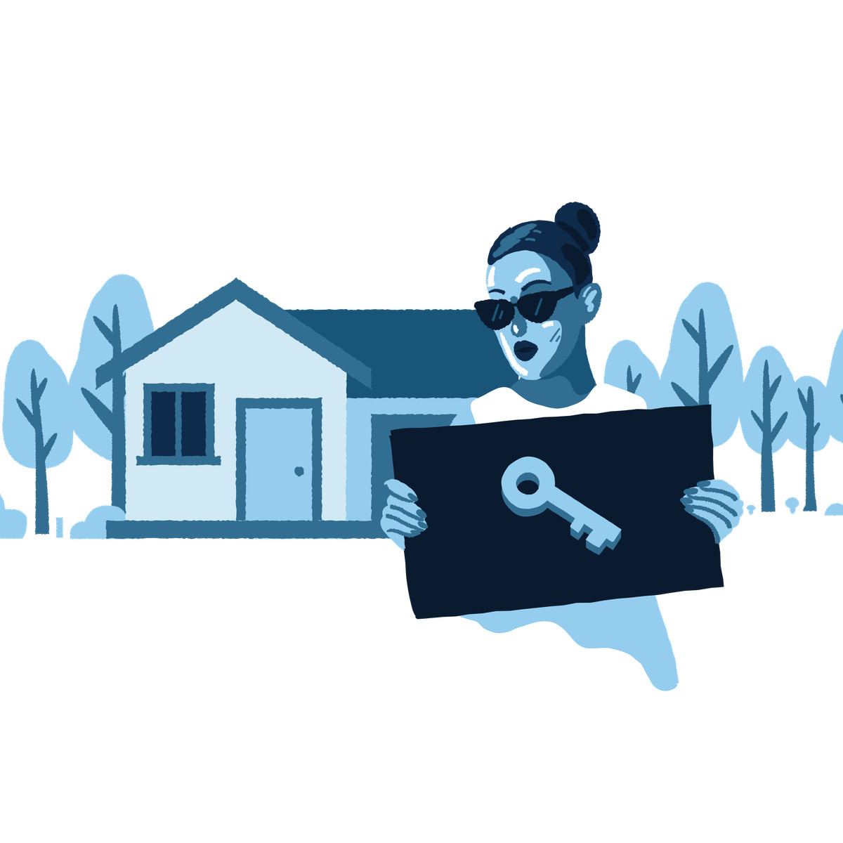 Ilustração de Real Estate Access em no estilo Cherry para baixar em PNG, SVG