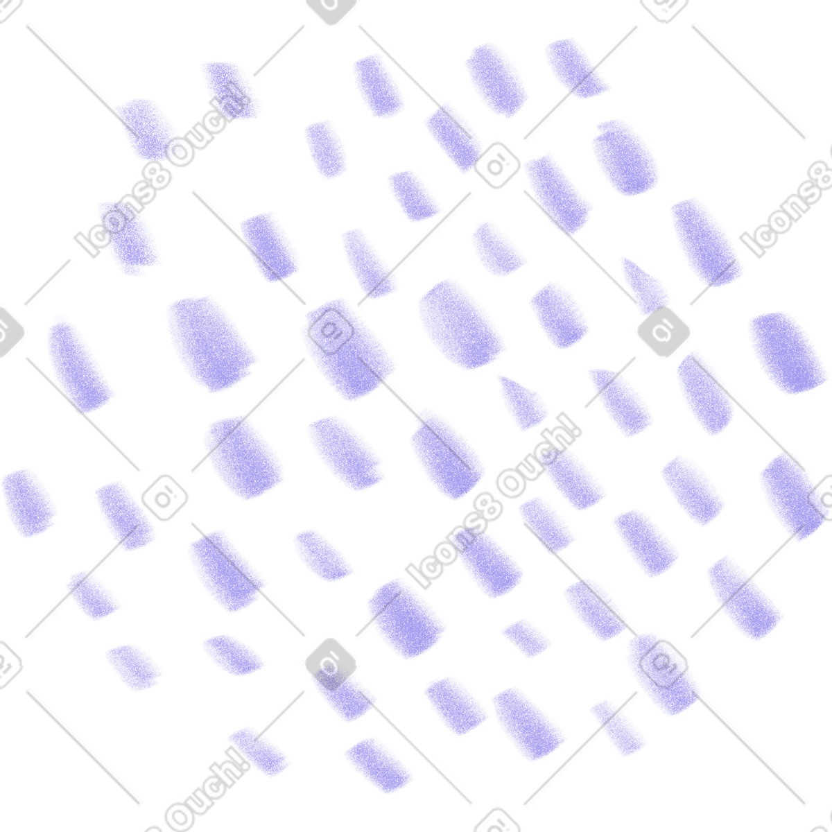 Ilustración Pastel purple leopard en estilo Doodle a descargar en PNG y SVG