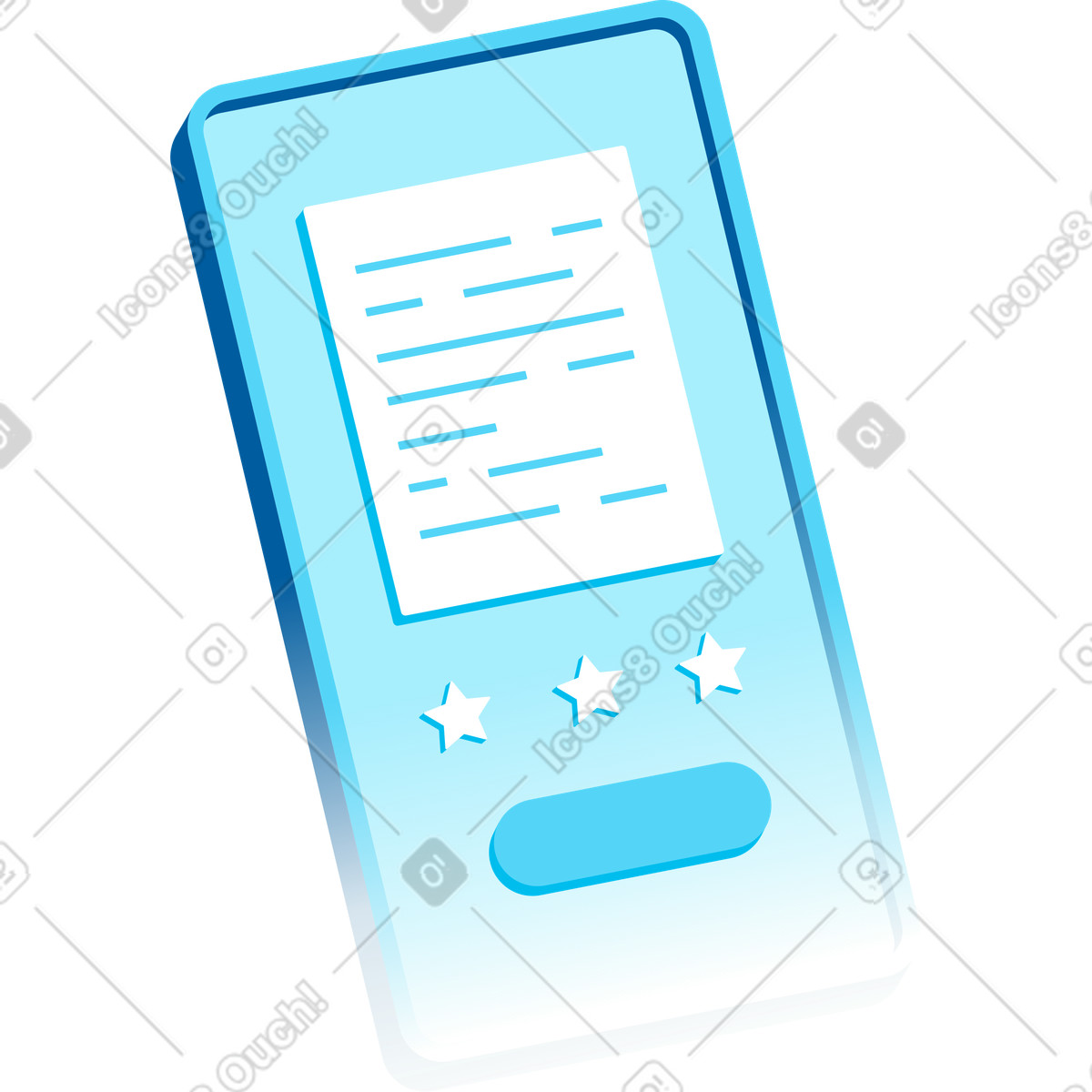 Ilustración Teléfono en estilo Icy a descargar en PNG y SVG