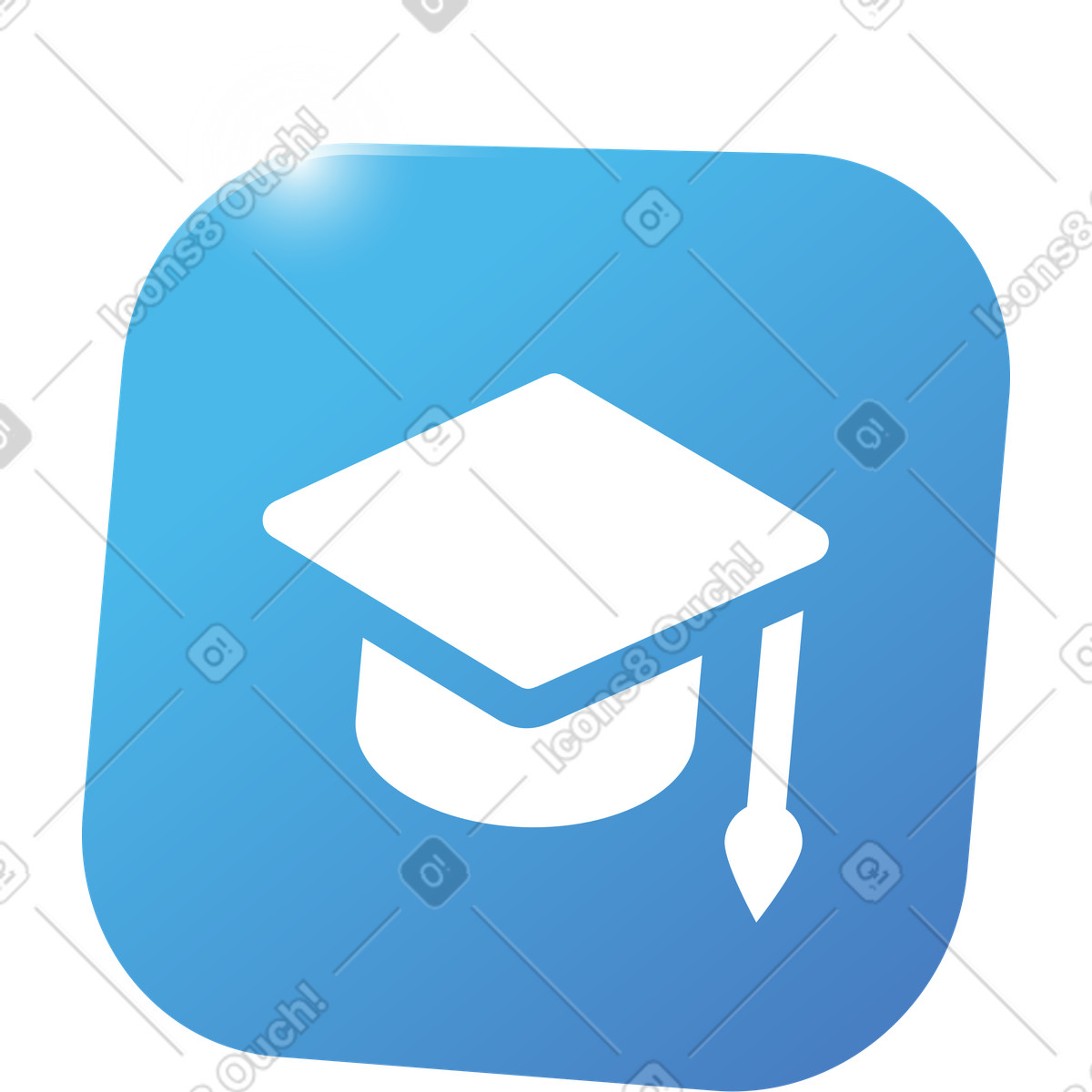 Ilustración Icono de educación en estilo Quantum a descargar en PNG y SVG