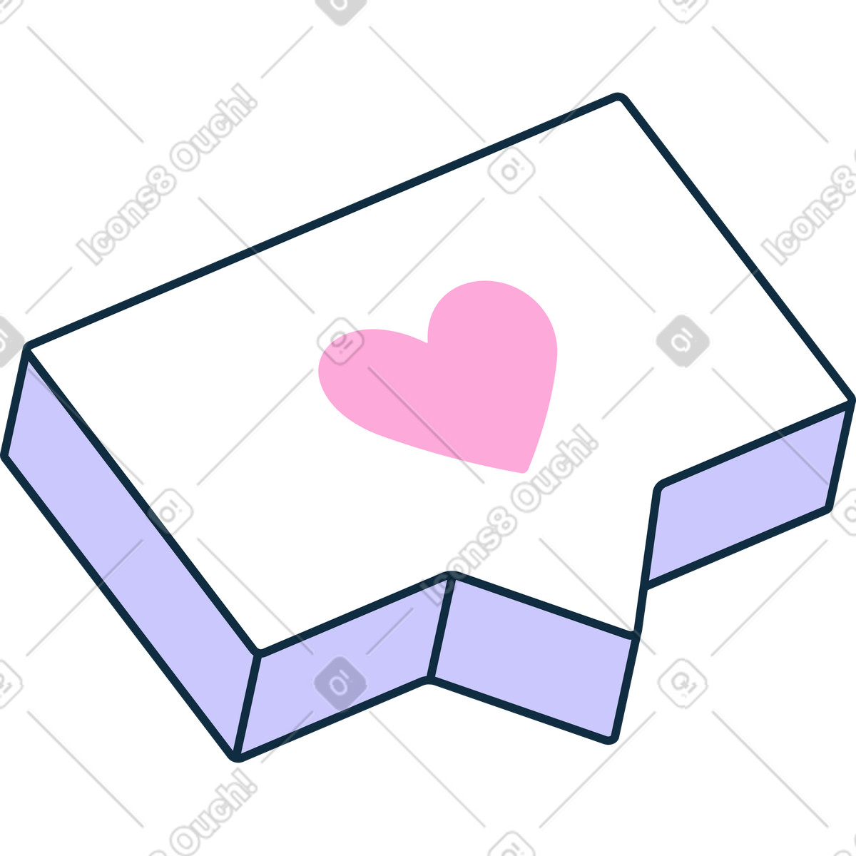 Come notifica illustrazione animata in stile Bubble gum scaricabile in GIF, Lottie (JSON), AE
