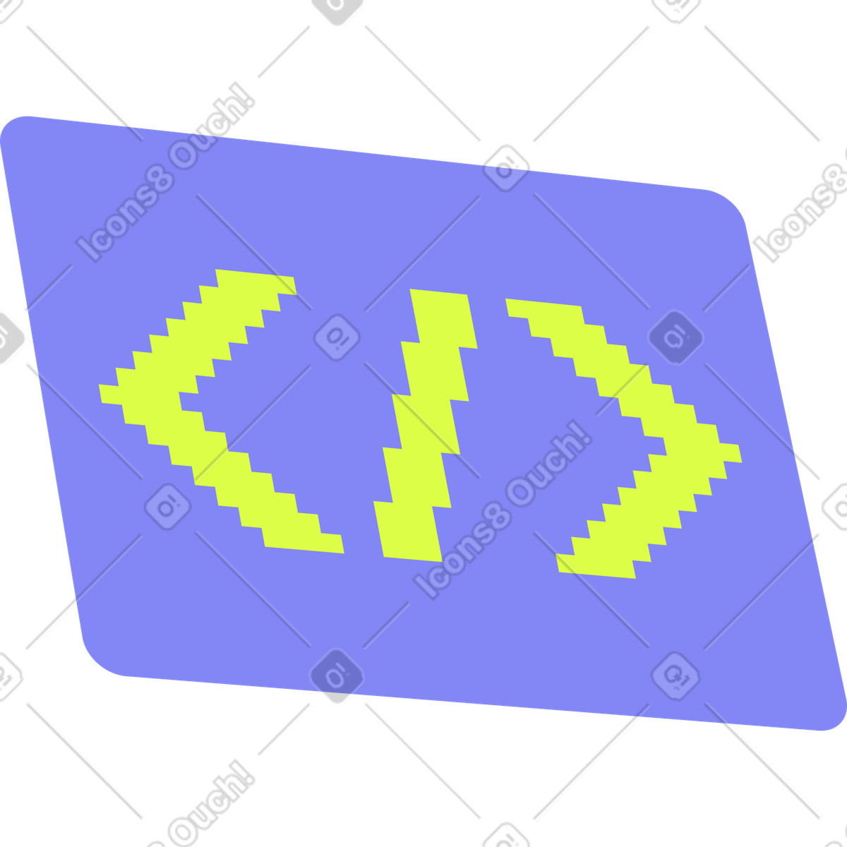 Code illustration in PNG, SVG