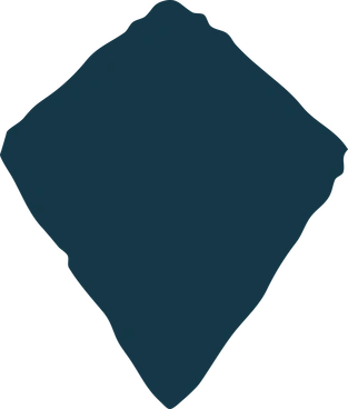 Dark green kite shape PNG, SVG
