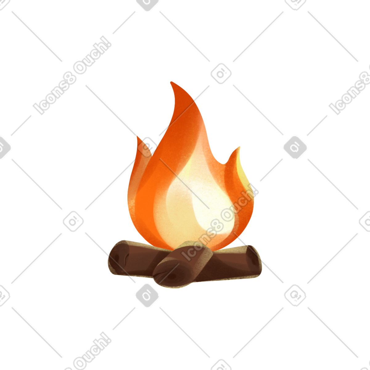 Illustration Bonfire dans le style Shine à télécharger aux formats PNG, SVG