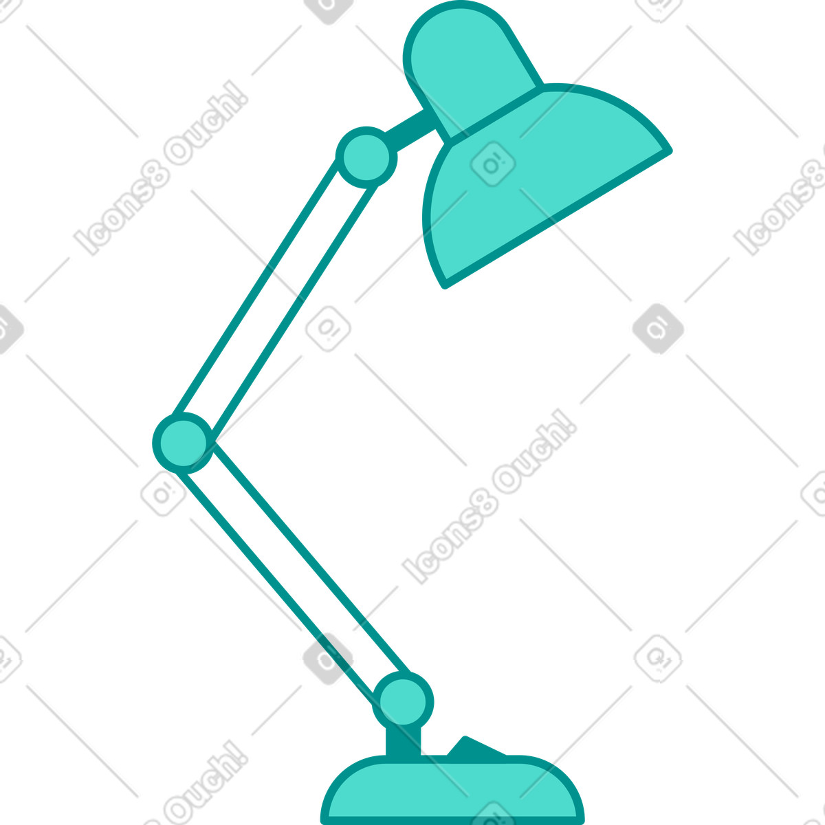 Illustration Lampe de table dans le style Natty à télécharger aux formats PNG, SVG
