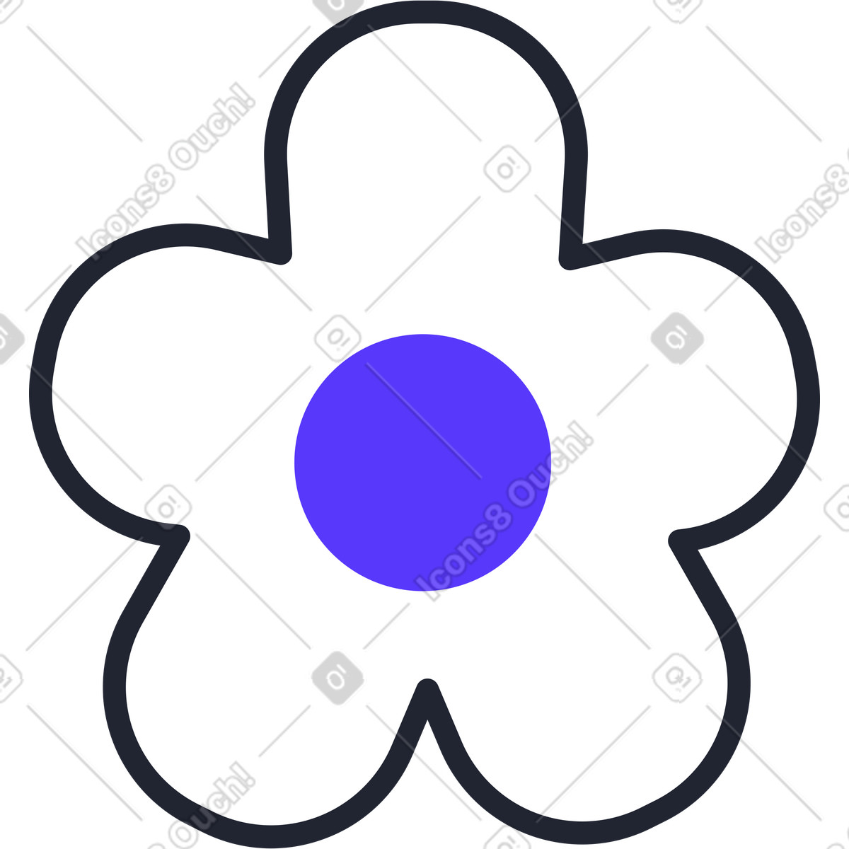 下载 Pablita 风格的 樱花花 插画，支持 PNG、SVG 格式