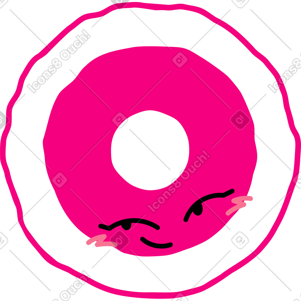 Testa bersaglio illustrazione in stile Giggle scarica in PNG, SVG