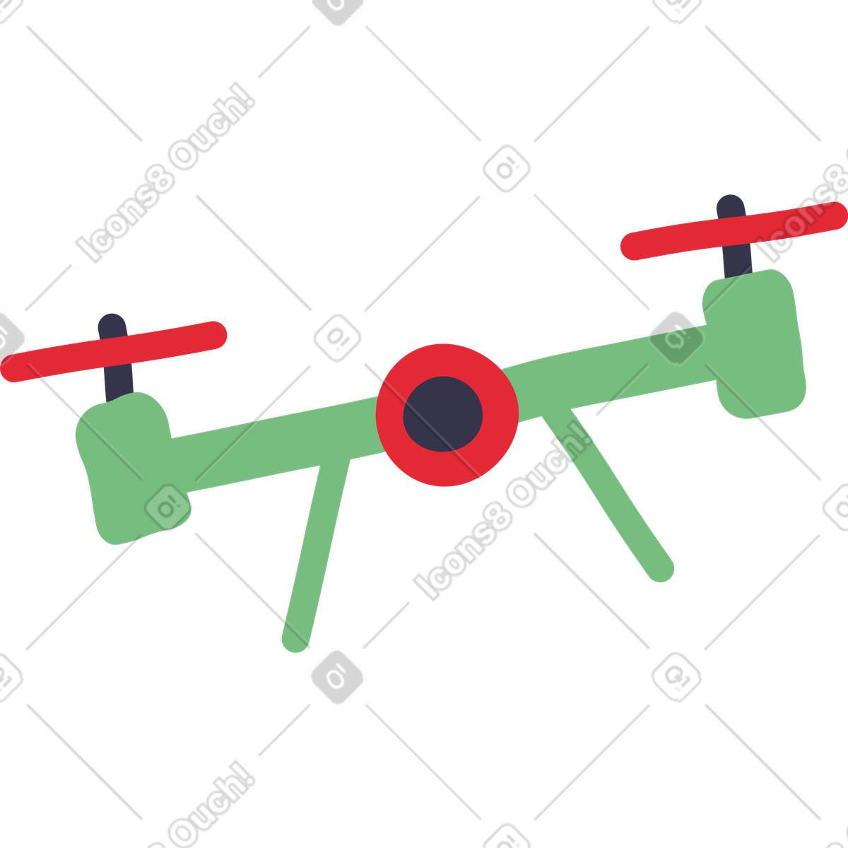 Stripy スタイルの Drone のイラストをPNG、SVG形式でダウンロード