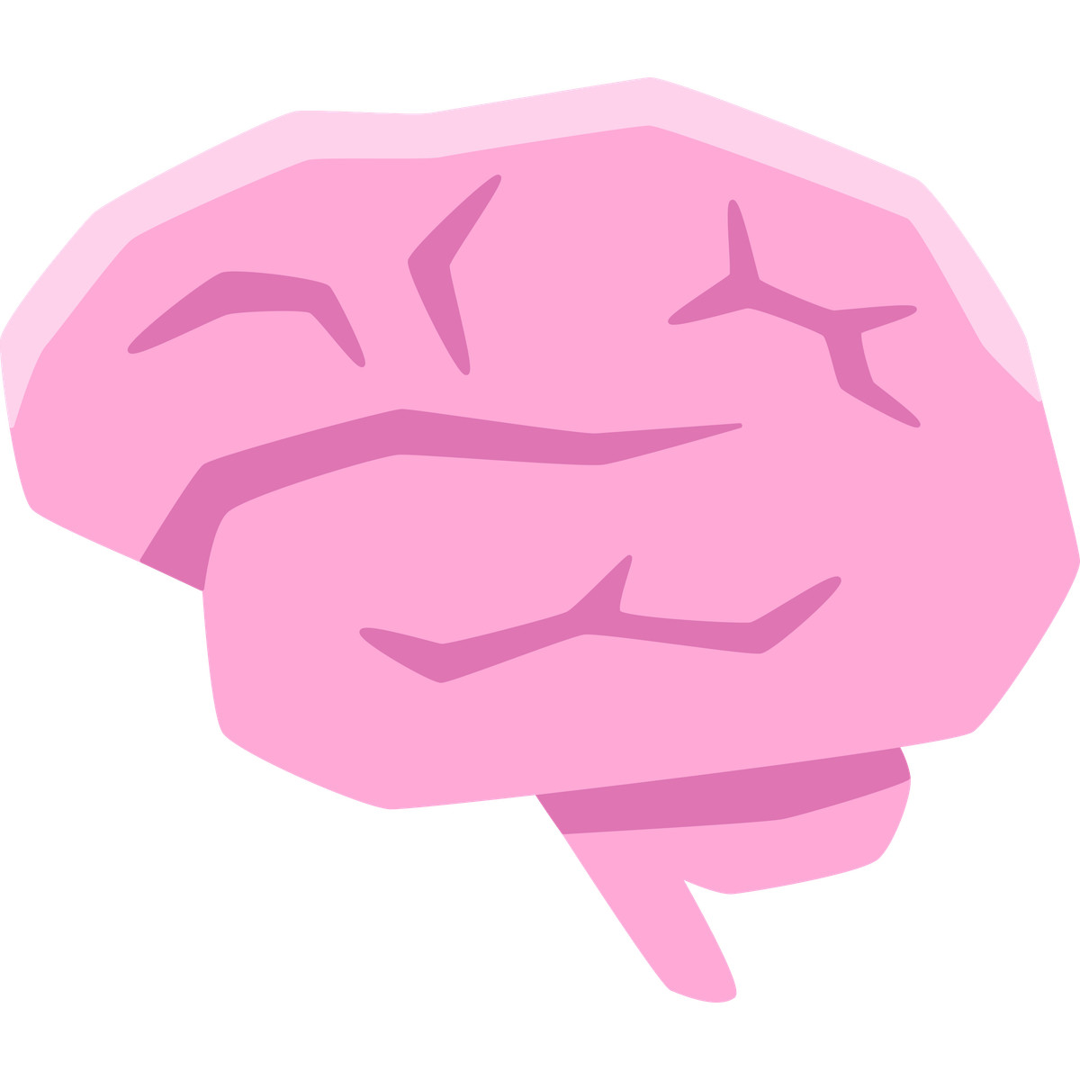 Ilustración Brain en estilo Bouncy a descargar en PNG y SVG