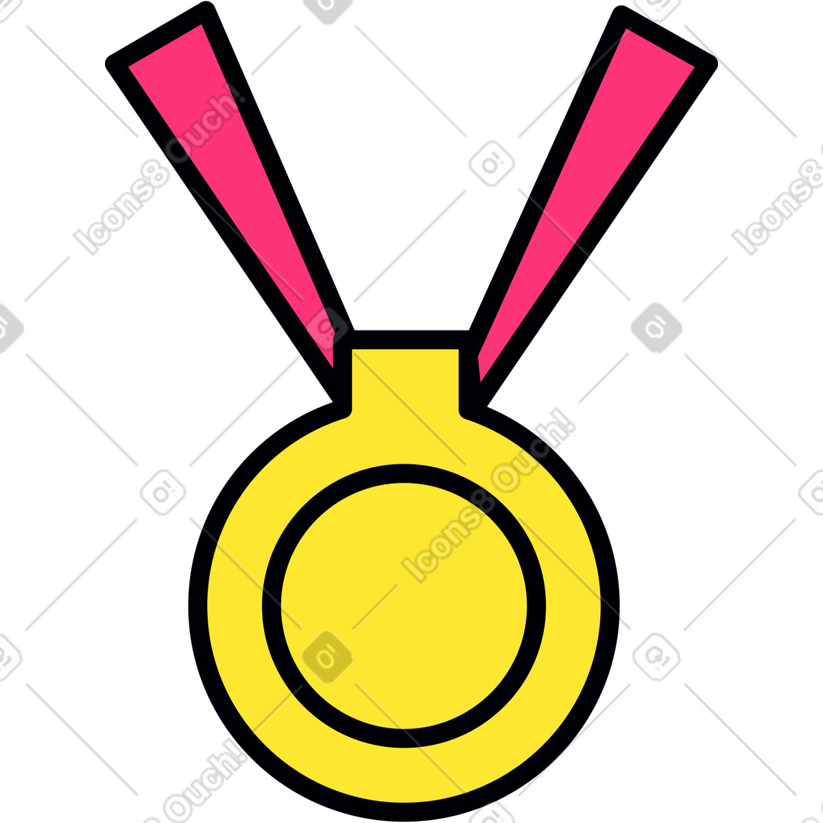 下载 Droll 风格的 金牌 插画，支持 PNG、SVG 格式