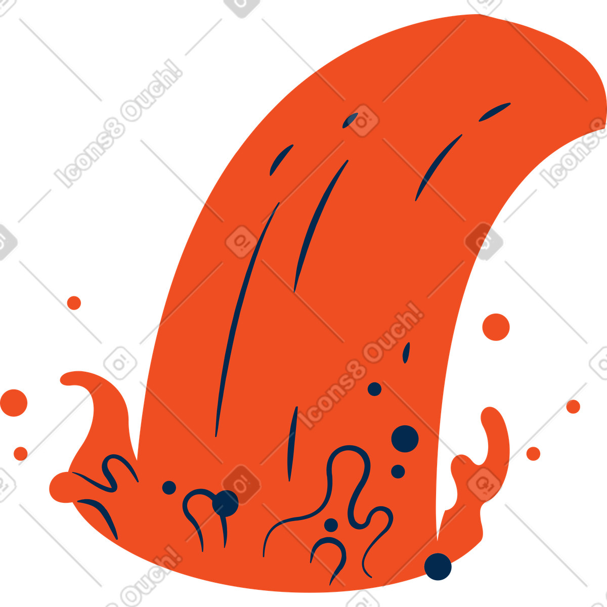 Flame スタイルの Liquid のイラストをPNG、SVG形式でダウンロード