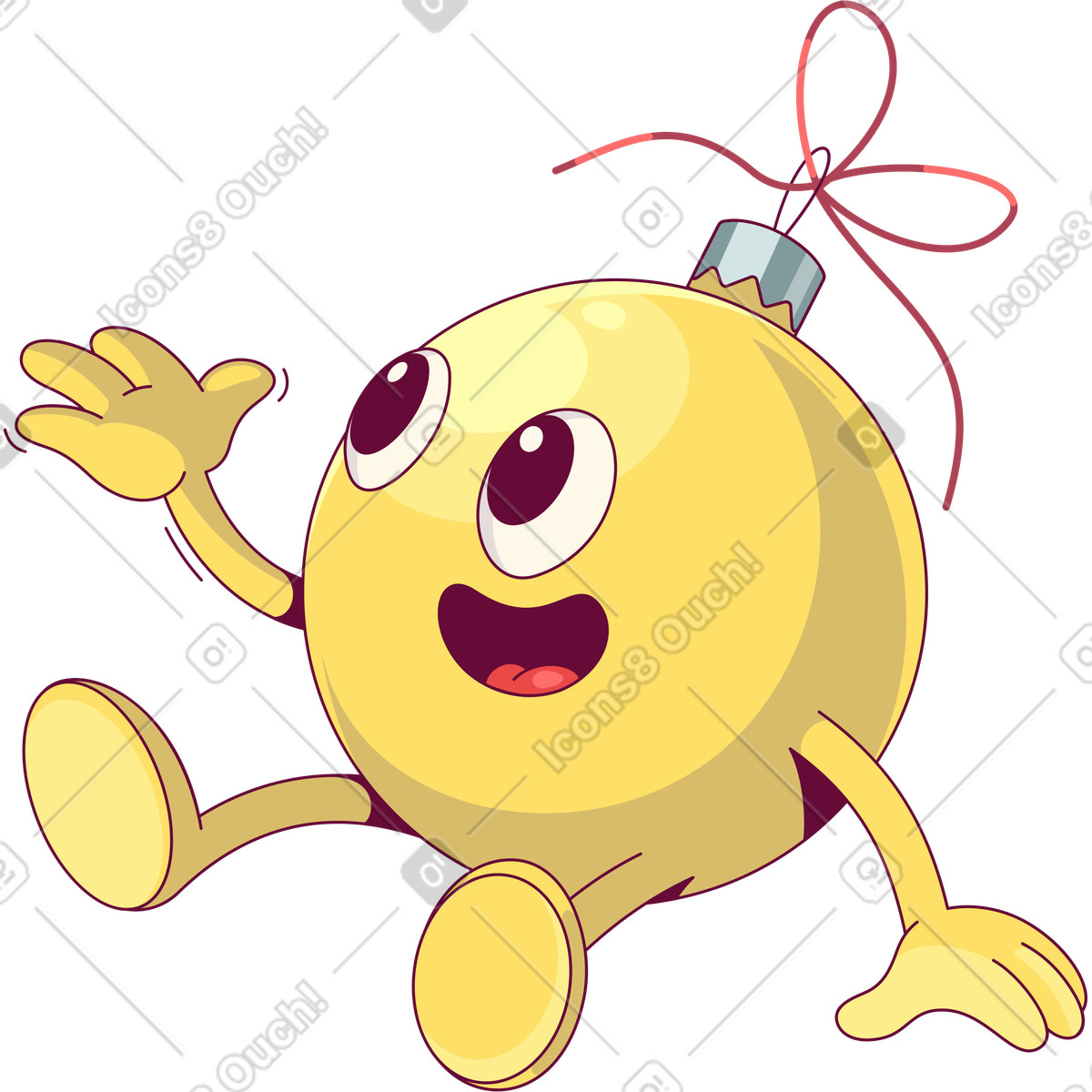 Giocattolo di natale illustrazione in stile Handy scarica in PNG, SVG