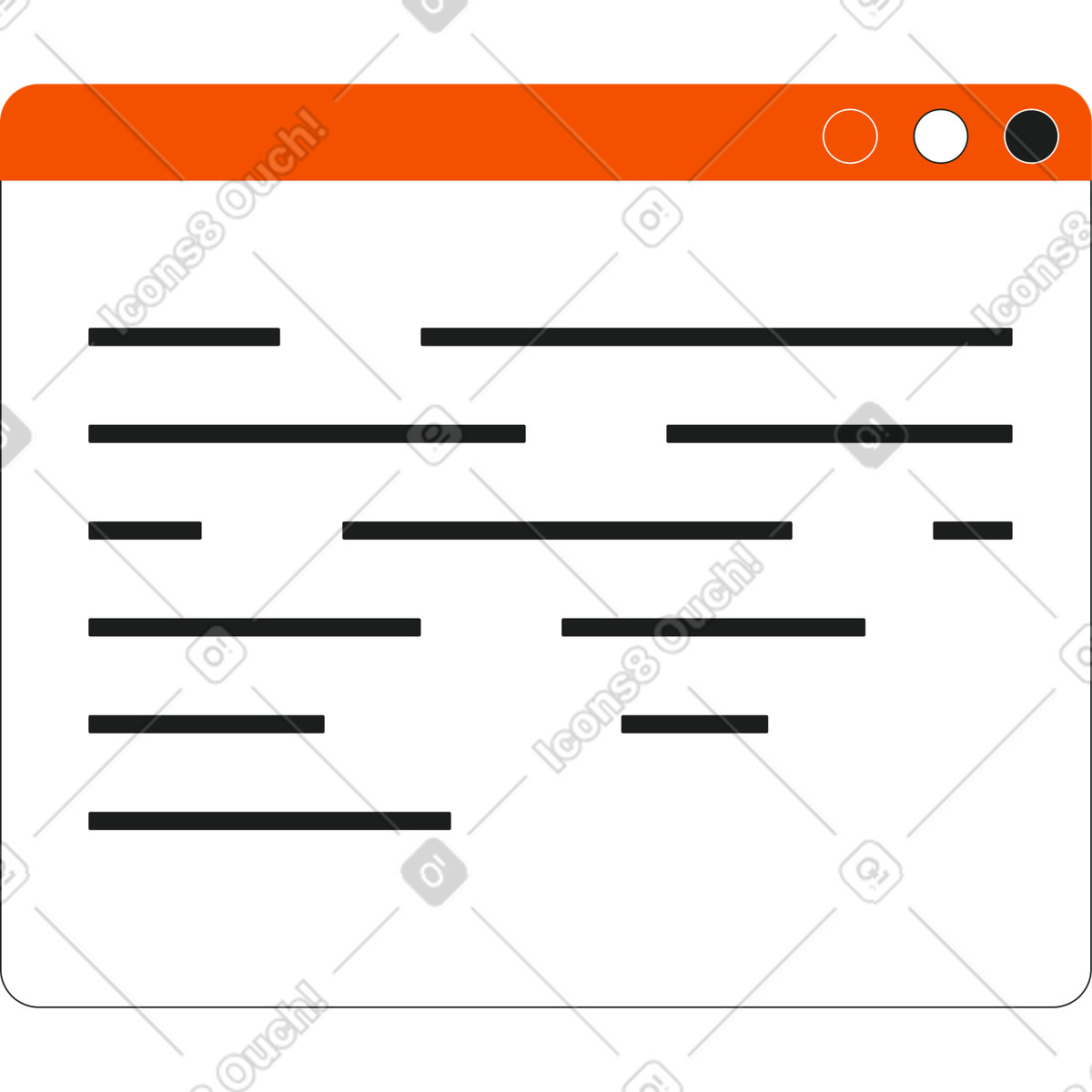 Browser illustration in Strict style download in PNG, SVG