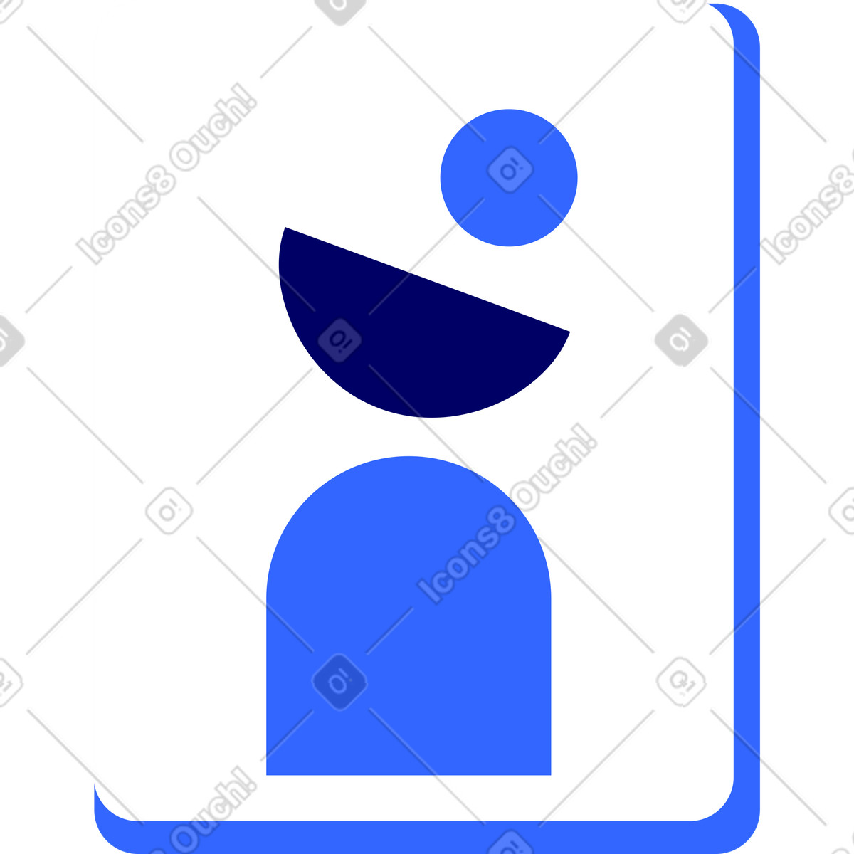 Illustration Peinture avec motif abstrait dans le style Lounge à télécharger aux formats PNG, SVG