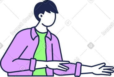Un jeune homme PNG, SVG