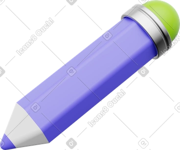 연필, 보라색 필기구, 지우개 팁 디자인 PNG, SVG