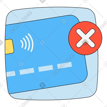은행 카드 결제 오류 PNG, SVG
