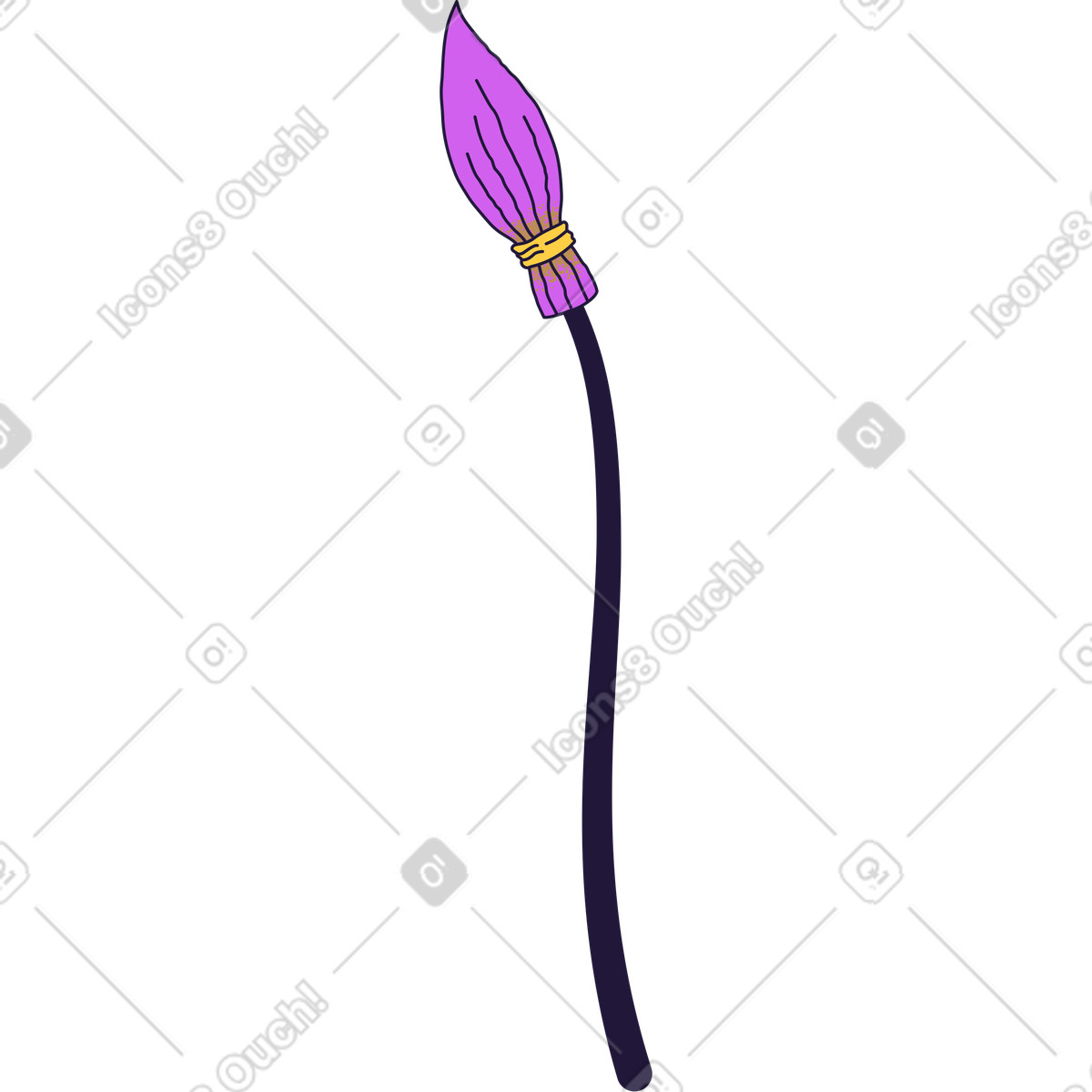 下载 Conifer 风格的 Broomstick 插画，支持 PNG、SVG 格式
