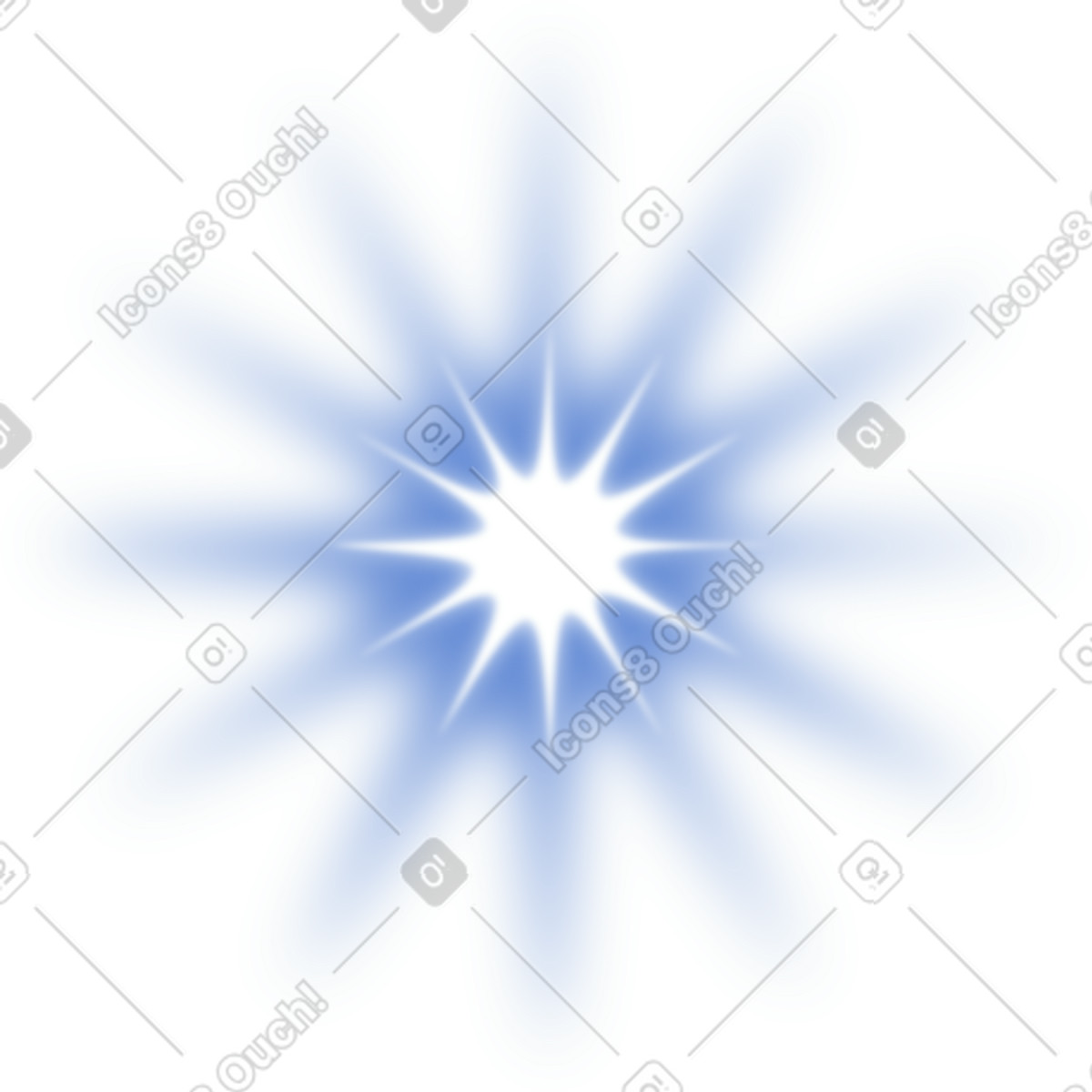 Flash of light illustration in Dimension style download in PNG, SVG