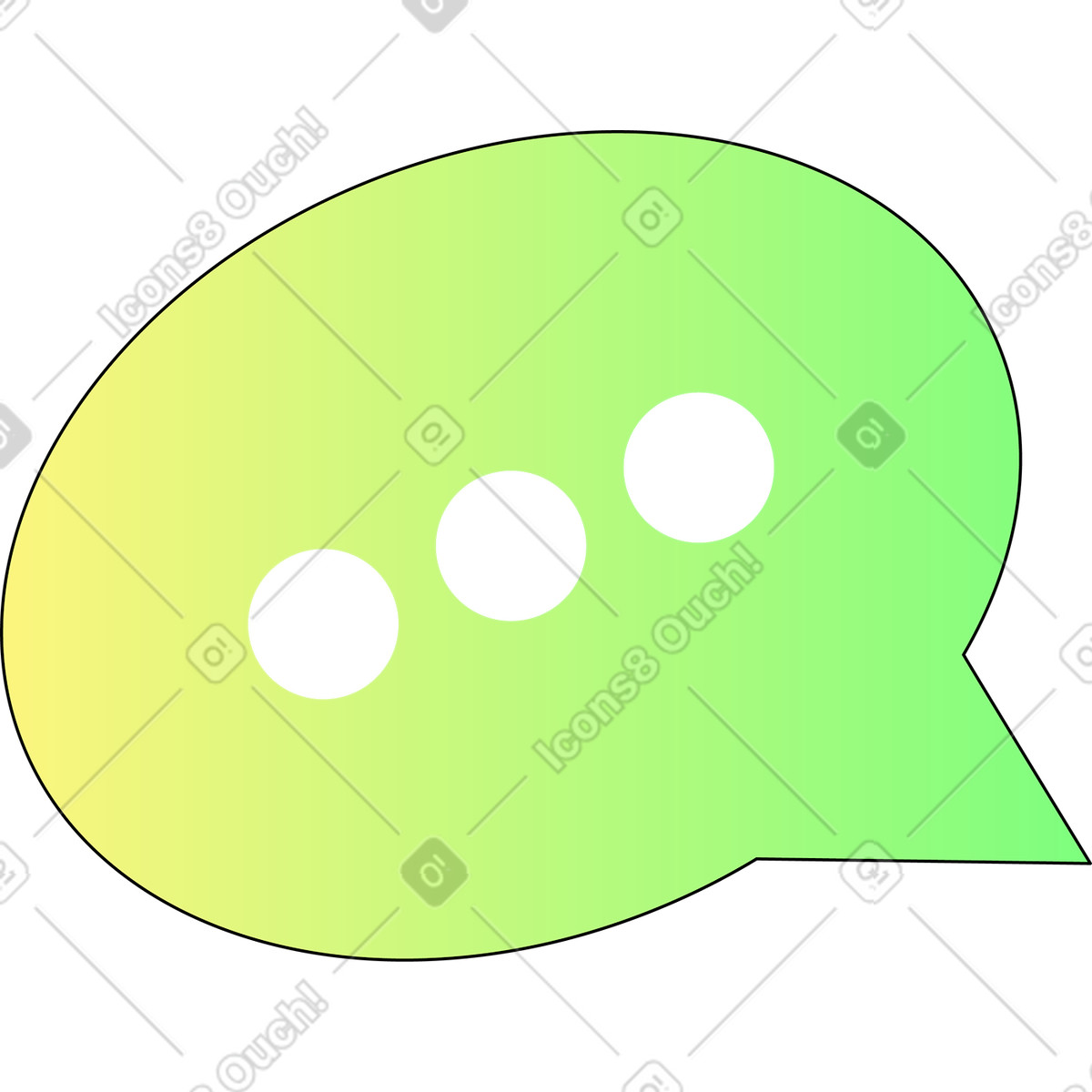 Pop 스타일의 Speech bubble 일러스트레이션 PNG, SVG 다운로드