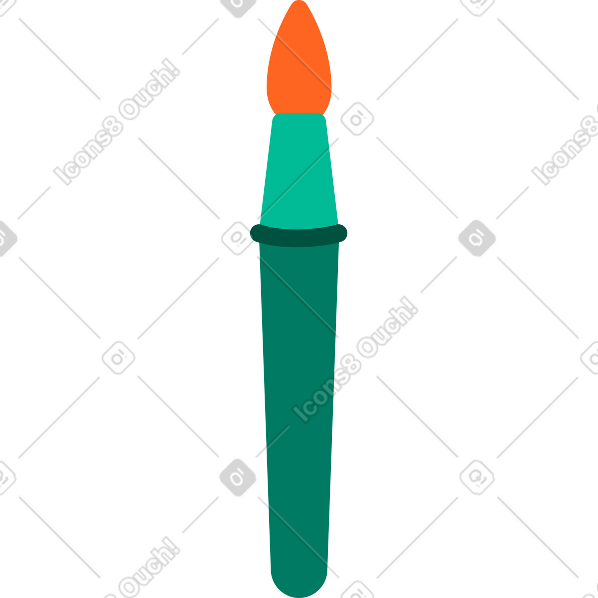 下载 Active 风格的 绿刷 插画，支持 PNG、SVG 格式