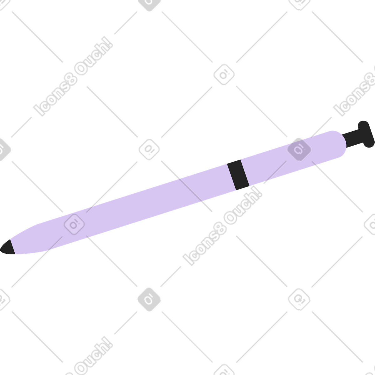Ilustración Lápiz automático en estilo Sammy Line a descargar en PNG y SVG
