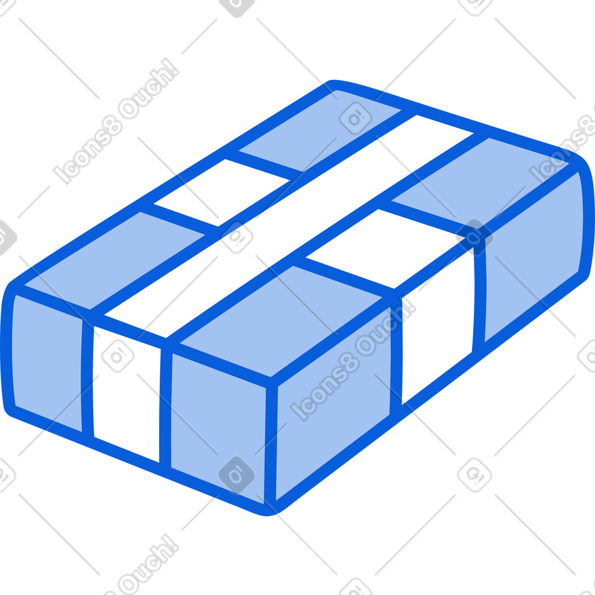 Box cover illustration in Handy Line style download in PNG, SVG