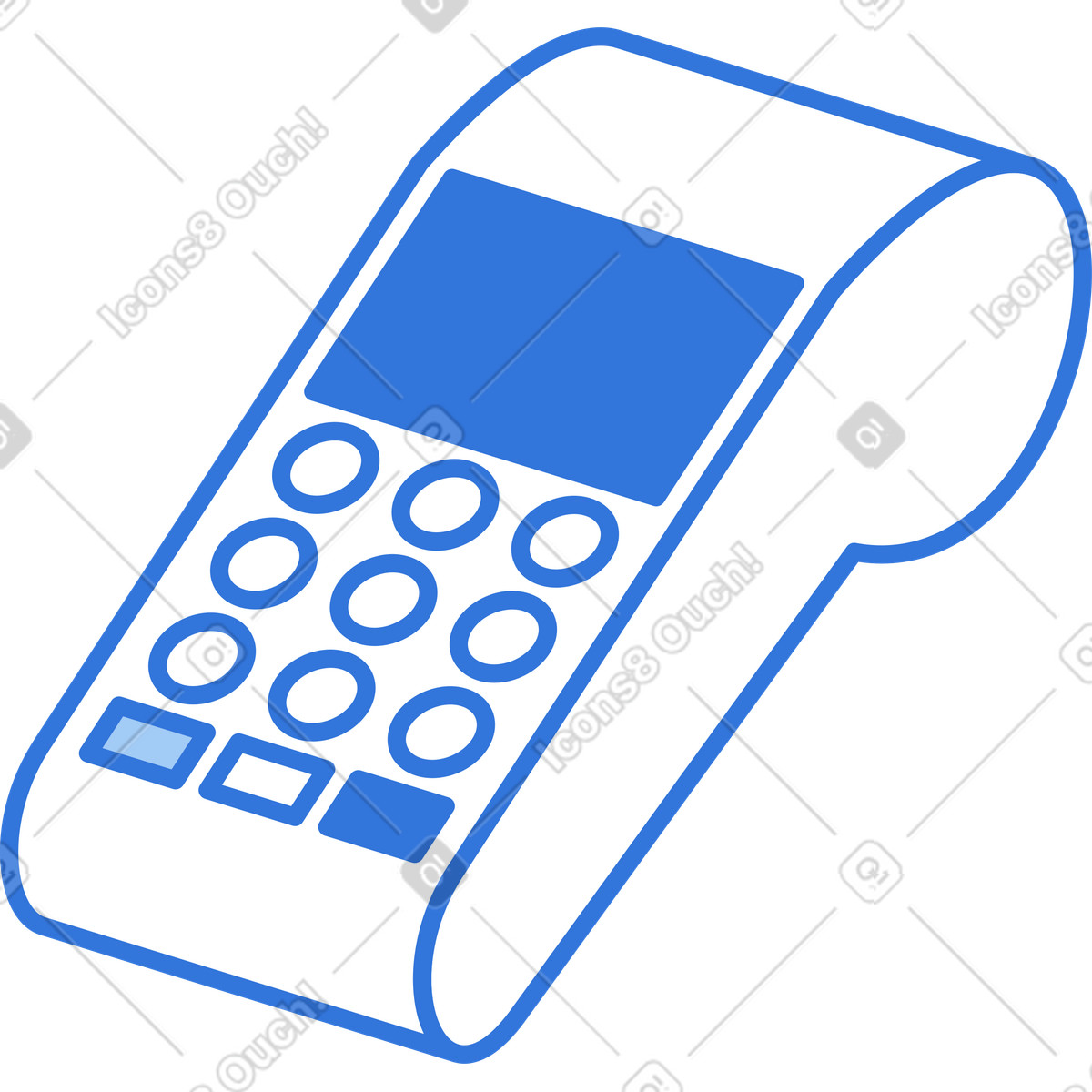 Ilustración Poste terminal en estilo Sky a descargar en PNG y SVG