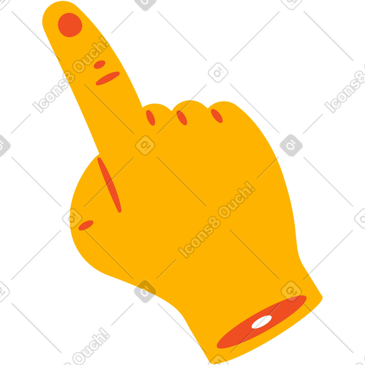 Illustration Main dans le style Flame à télécharger aux formats PNG, SVG