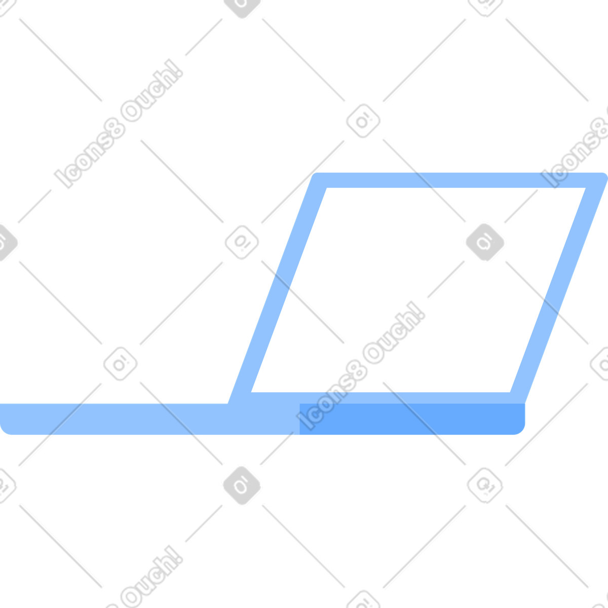 Urban スタイルの ラップトップ のイラストをPNG、SVG形式でダウンロード