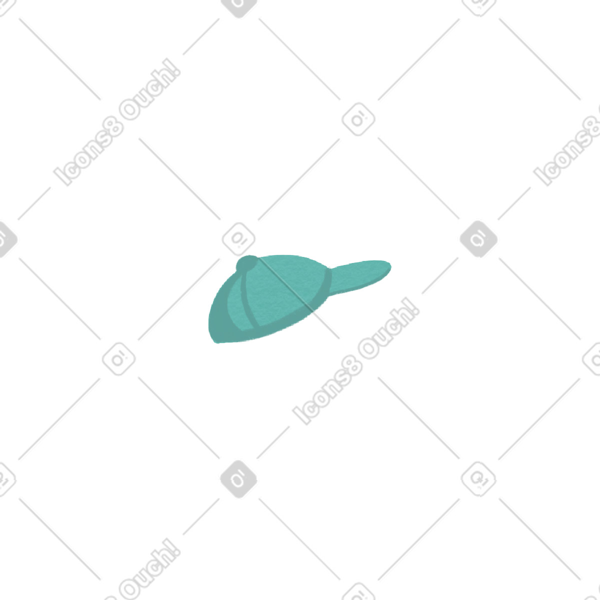 Goose 스타일의 Blue cap 일러스트레이션 PNG, SVG 다운로드