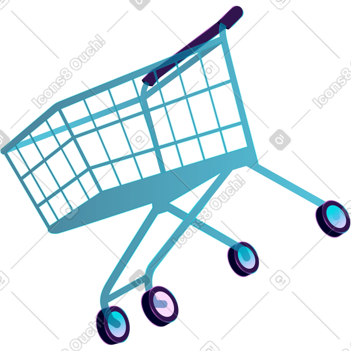 Illustration Panier dans le style Neon à télécharger aux formats PNG, SVG