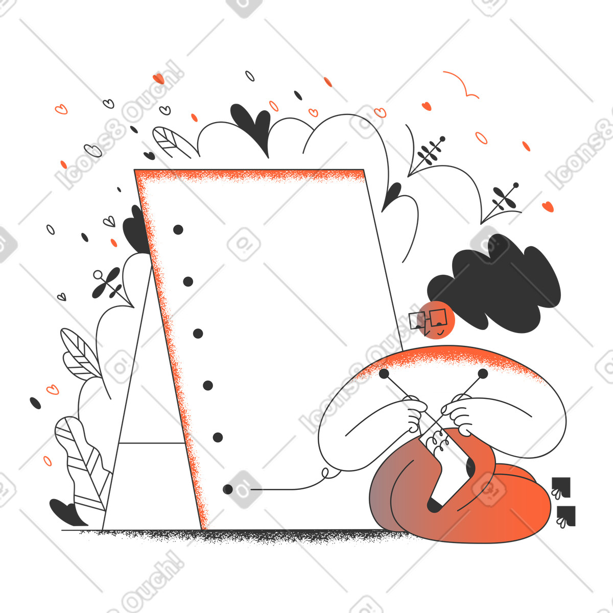 List is empty illustration in PNG, SVG