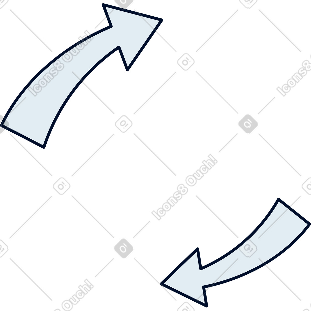 Ilustração de Flechas em no estilo Teal para baixar em PNG, SVG