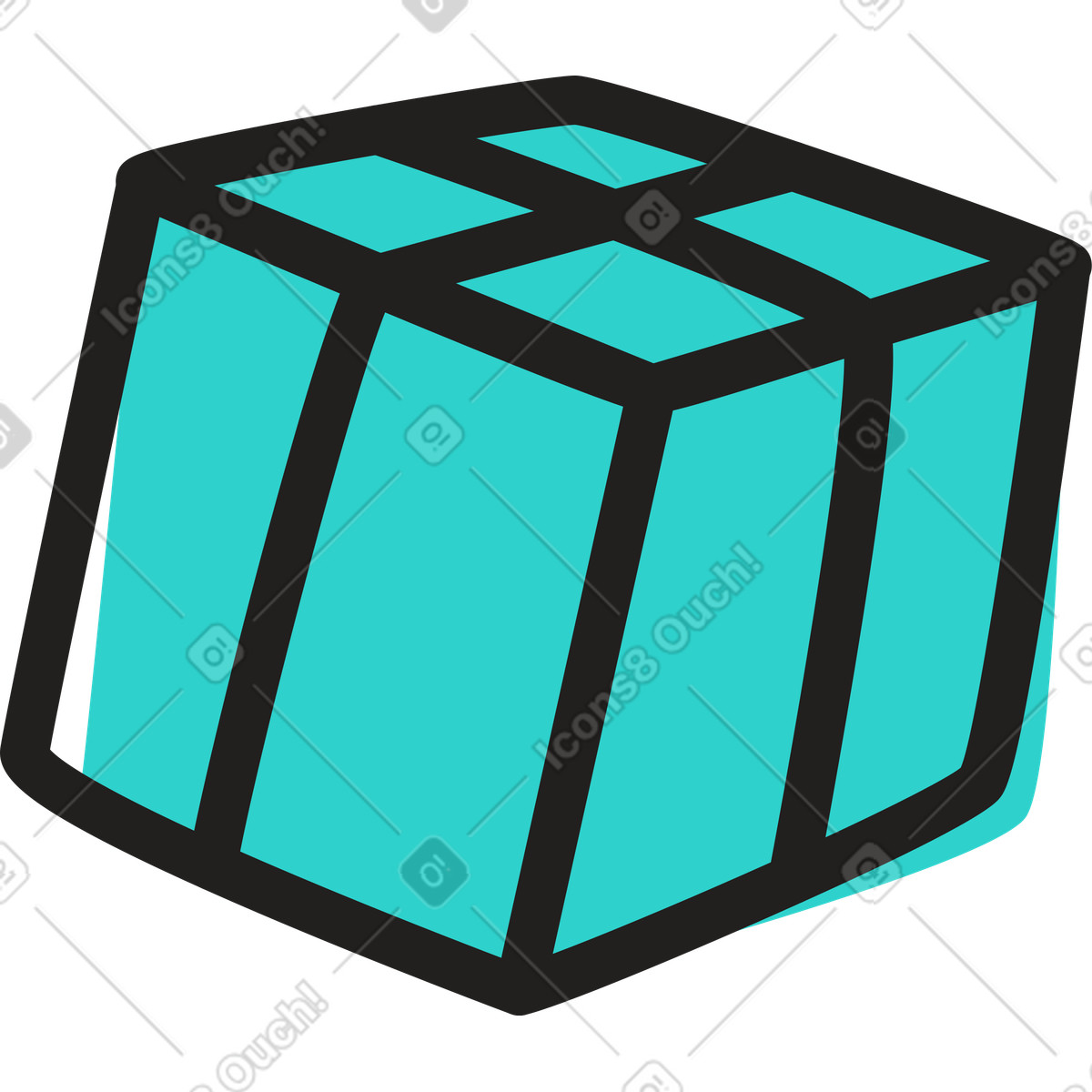 Ilustração de Caixa em no estilo Little para baixar em PNG, SVG
