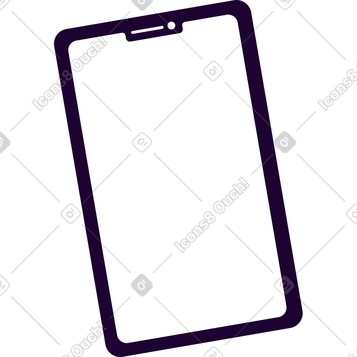 Illustration Téléphone mobile dans le style Martina à télécharger aux formats PNG, SVG