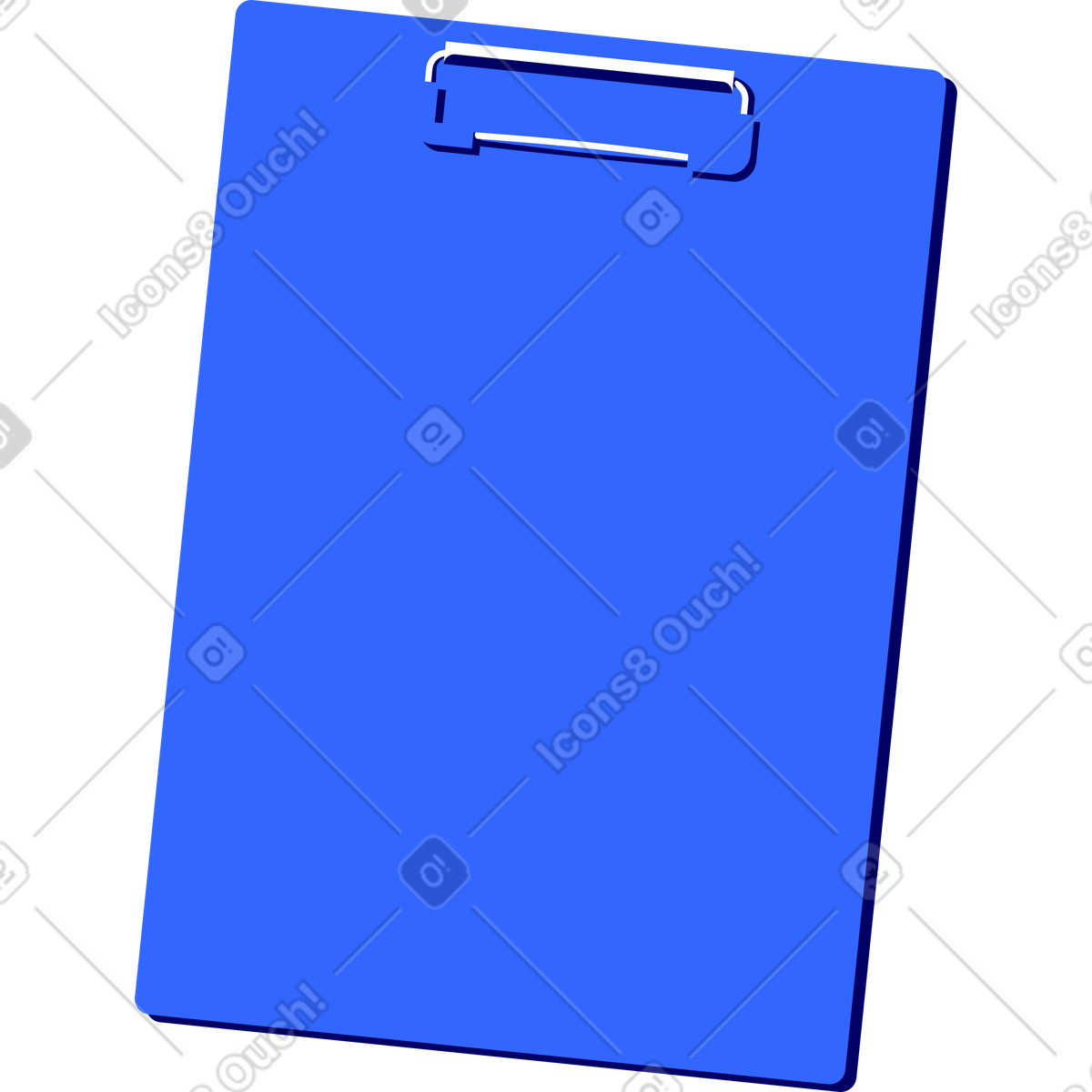 Ilustração de Blue clipboard em no estilo Lounge para baixar em PNG, SVG