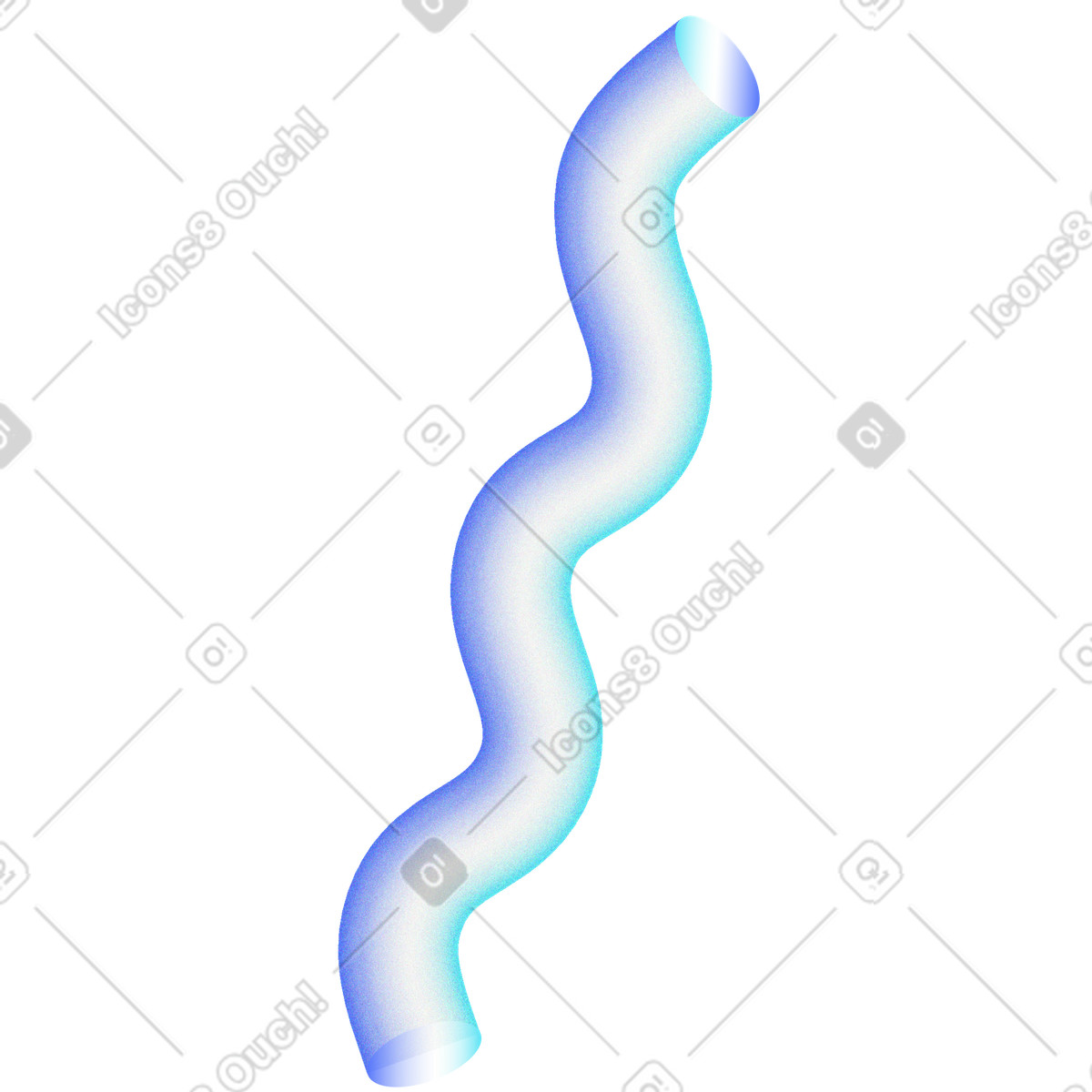 Linea curva di vetro illustrazione in stile Morphis scarica in PNG, SVG