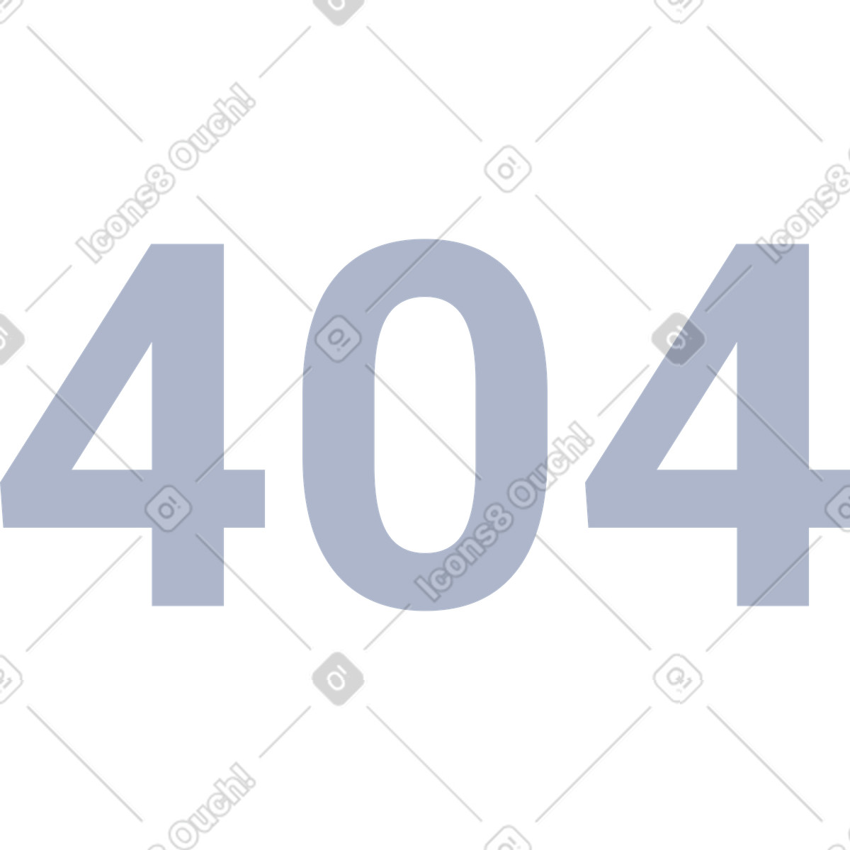 Ilustración Grey 404 error number en estilo System a descargar en PNG y SVG