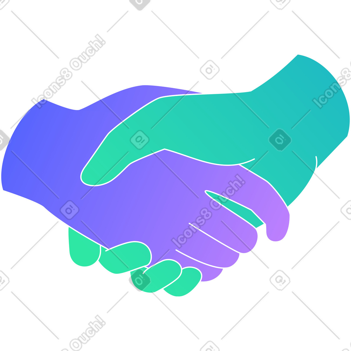 Mani che tremano illustrazione in stile Lucent scarica in PNG, SVG