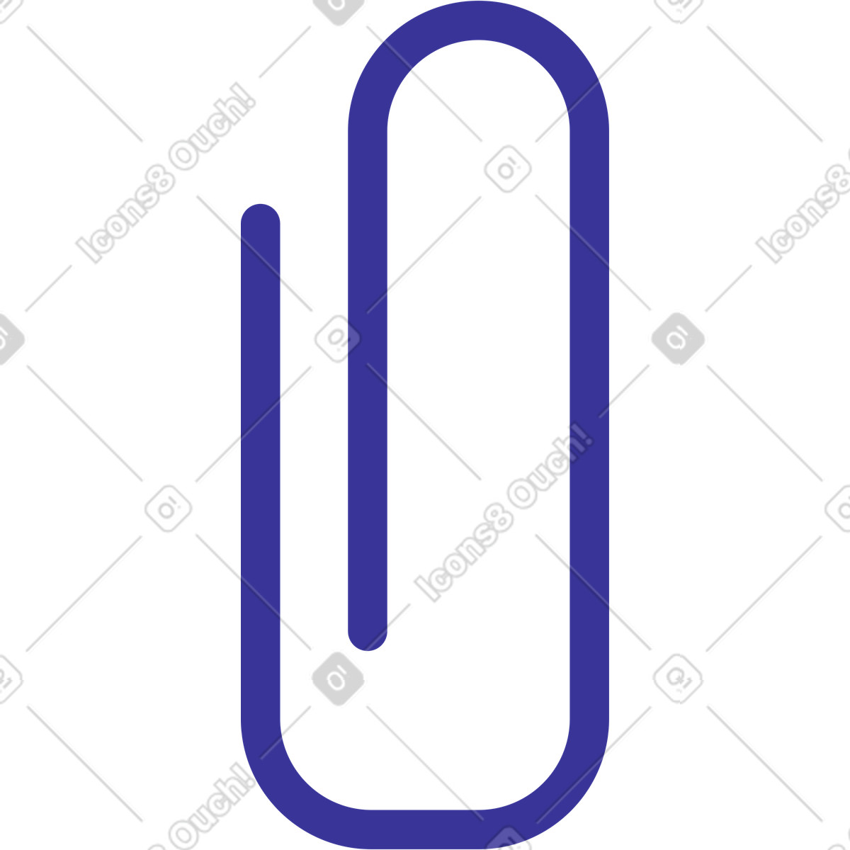 Büroklammer-Illustration im Bright-Stil als Download in PNG, SVG