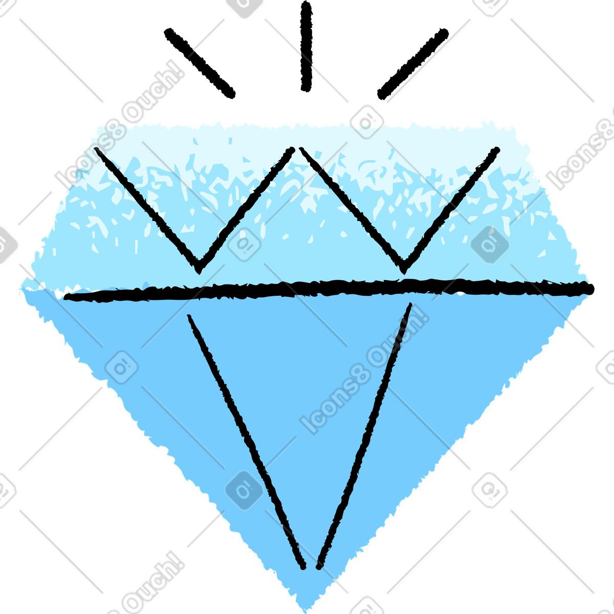 下载 Mirage 风格的 钻石 插画，支持 PNG、SVG 格式