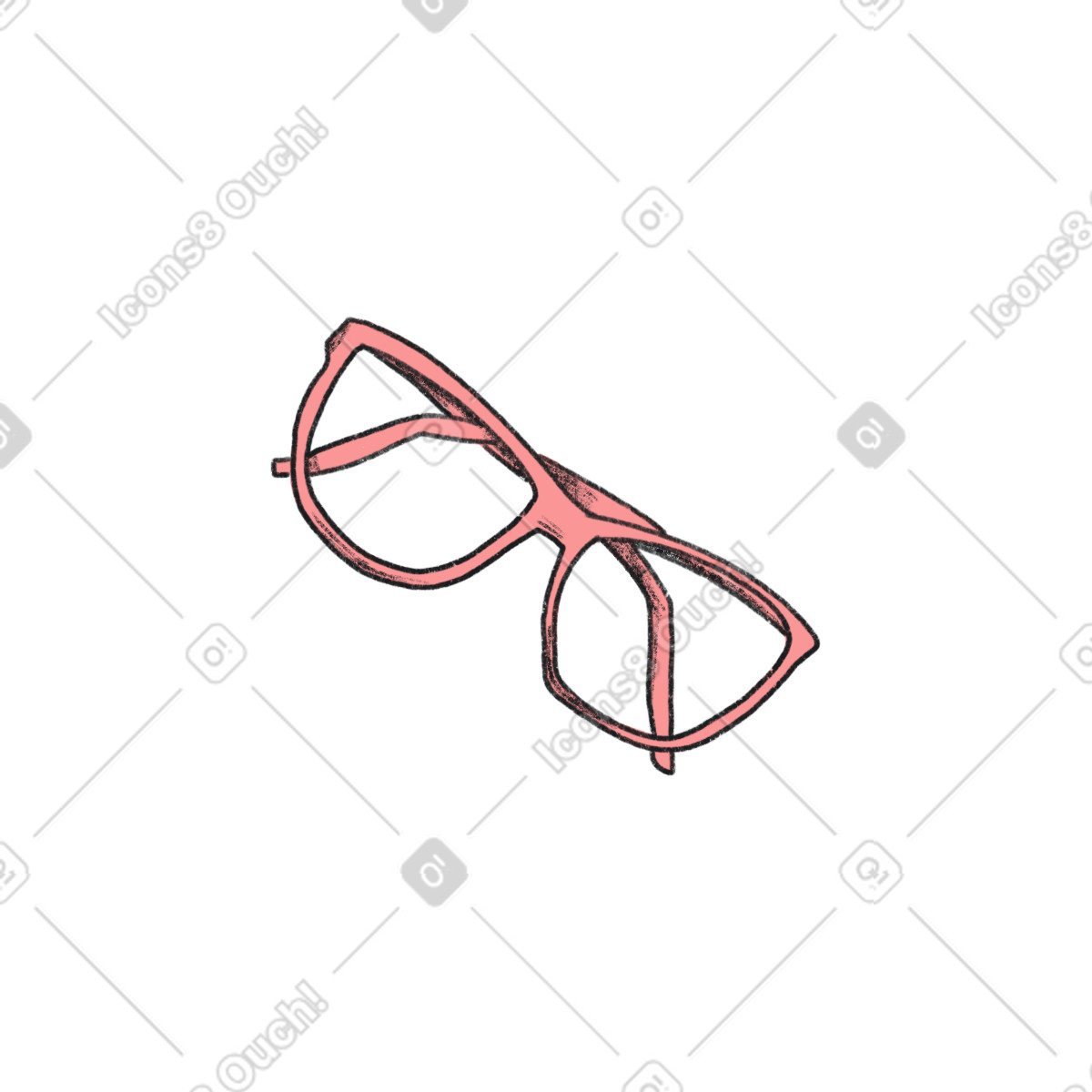 Illustration Rose-colored glasses dans le style Moments à télécharger aux formats PNG, SVG