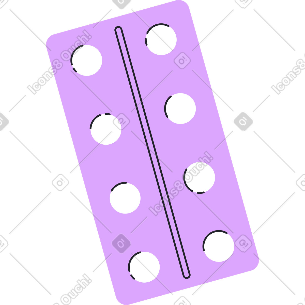 下载 Grapy 风格的 药丸吸塑包装 插画，支持 PNG、SVG 格式