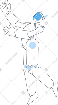 Happy robot PNG, SVG