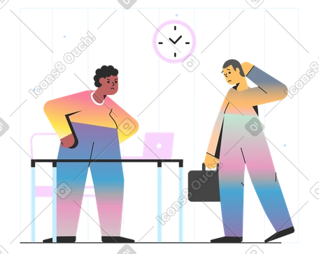 上班迟到 PNG, SVG