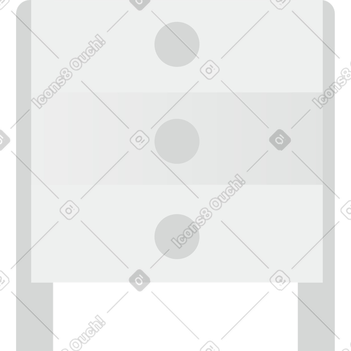Illustration Table de chevet avec tiroirs dans le style Clip à télécharger aux formats PNG, SVG