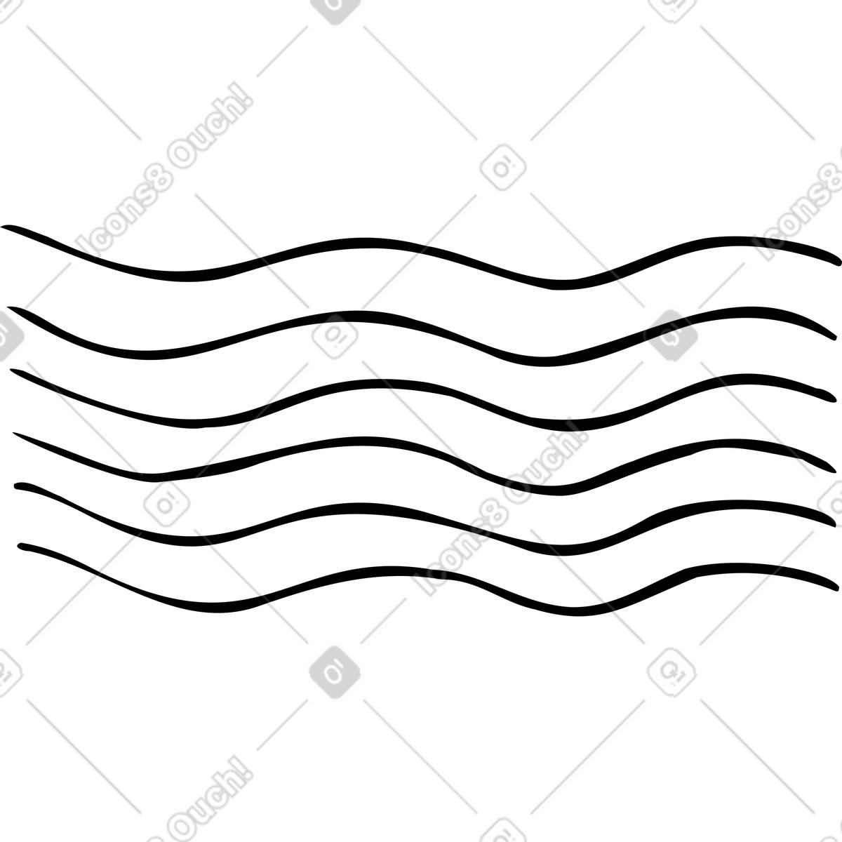 下载 Marks 风格的 Mail stamp lines 插画，支持 PNG、SVG 格式